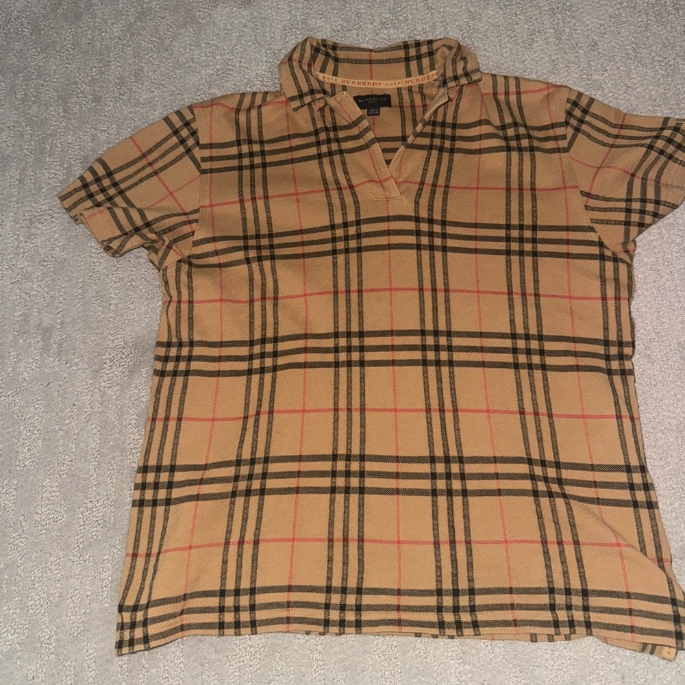 Vintage women's Burberry golf shirt